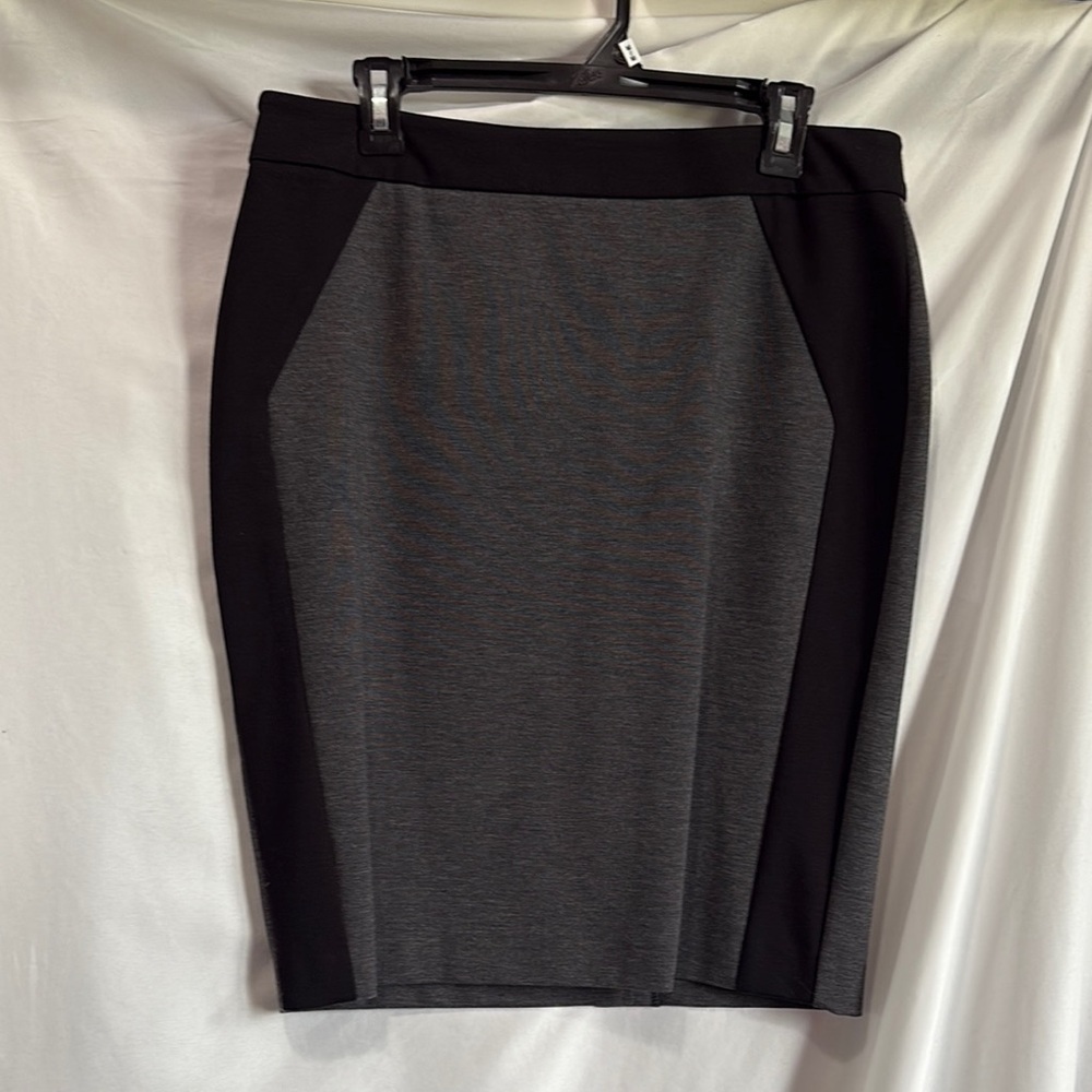 Chic Women's Black and Gray Pencil Skirt